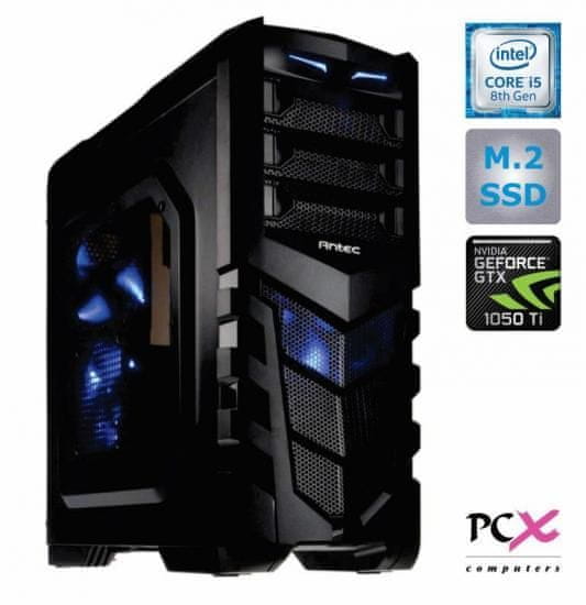PCX računalnik Extian GXLED 4.1 i5-8400/8GB/SSD240+2TB/GTX1050Ti/FreeDOS (139533)