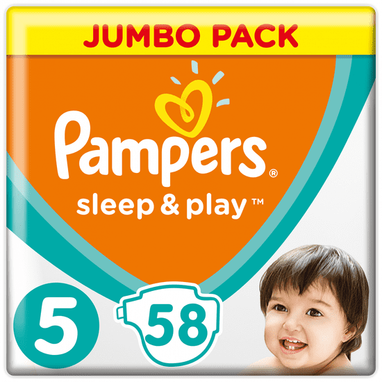 Pampers hlačne plenice Sleep & Play 5 Jumbo Pack (11-16 kg) 58 kosov