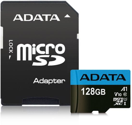 A-Data spominska kartica, Premier microSDXC 128GB UHS-I Class10 + adapter