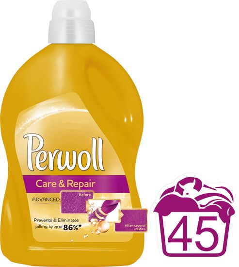 Perwoll pralni gel Care & Repair, 2,7 l, 45 pranj