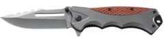 Ausonia zložljiv žepni nož z aluminjasto lesenim ročajem (26565) - odprta embalaža