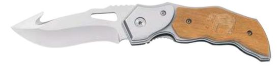 Ausonia zložljiv žepni nož, leseni ročaj (26573)