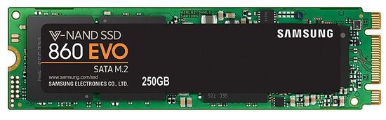 Samsung SSD disk 860 EVO 250 GB, M.2 2280, SATA3