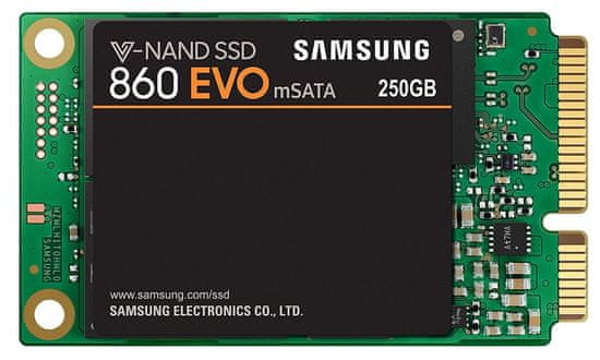Samsung SSD disk 860 EVO 250 GB, mSATA3