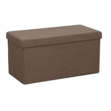 KONDELA Orelia zložljiv stolček s prostorom za shranjevanje