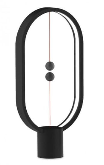 Allocacoc namizna svetilka Heng Ellipse, USB, črna