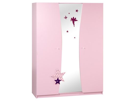 Garderobna omara Fairy 3D, roza