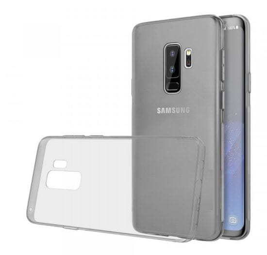 Ultra tanek silikonski ovitek za Samsung Galaxy S9 Plus G965, prozorno črn