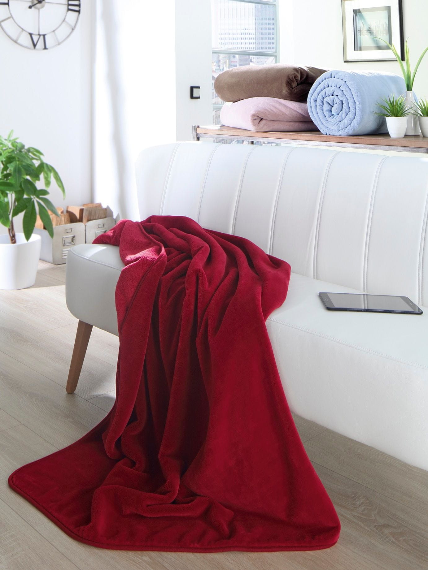 Плед 180х220 Biederlack Pure Soft rot
