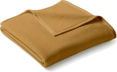 bombažna deka Uno Cotton, 180 x 220 cm, karamelna/rjava