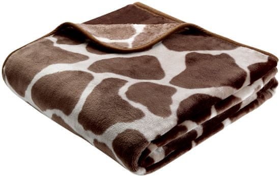 Biederlack deka Simply Luxury Giraffe, 220x240 cm