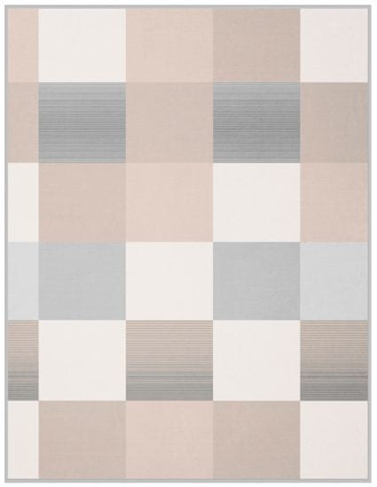 Biederlack odeja Soft Impression Ombré Check, 150 x 200 cm
