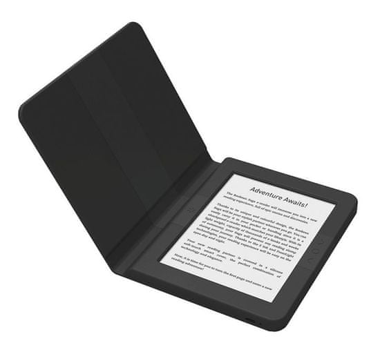Bookeen e-bralnik Saga + silikonski ovitek, črn