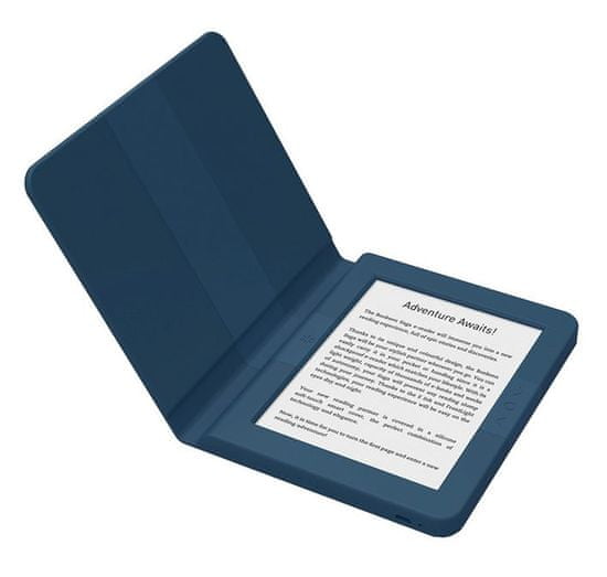 Bookeen e-bralnik Saga + silikonski ovitek, moder