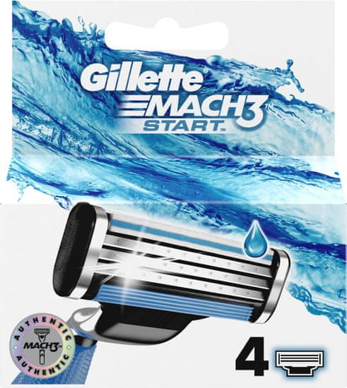 Gillette rezervne glave za britje Mach3 Start, 4 kosi