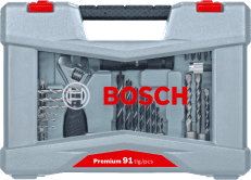 Bosch 91-delni Premium komplet nastavkov, vijaki/svedri (2608P00235)
