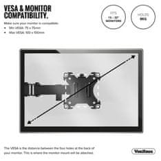 VonHaus namizni nosilec za monitor 33-68,6 cm (13-27")