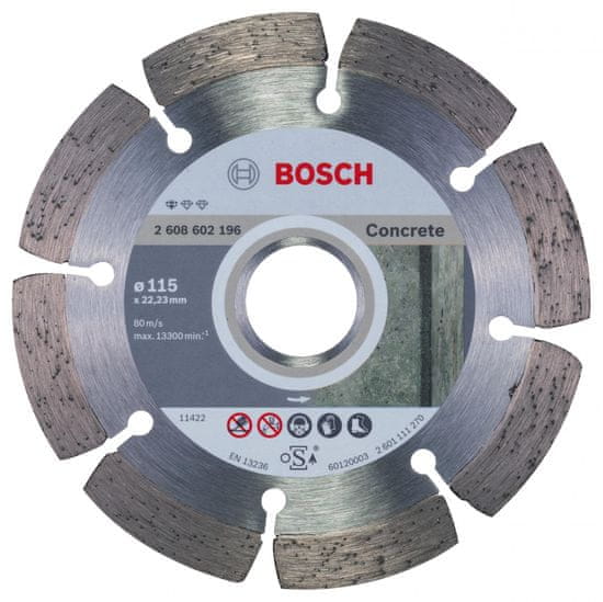 Bosch diamantna rezalna plošča Professional for Concrete 115 x 22 mm (2608602196)