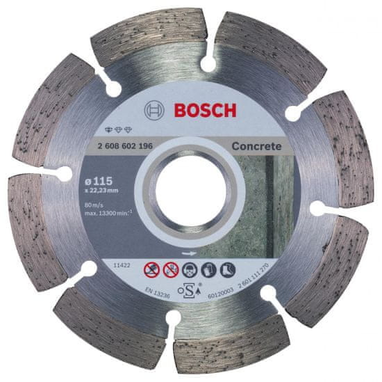 Bosch diamantna rezalna plošča Professional for Concrete 115 x 22 mm (2608602196)