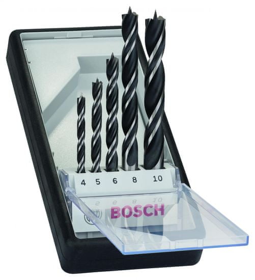 Bosch 5-delni komplet spiralnih svedrov za les Robust Line (2607010527)