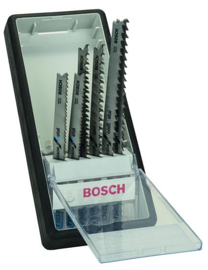 Bosch 6-delni komplet listov za vbodne žage Robust Line progressor, T-steblo (2607010531)