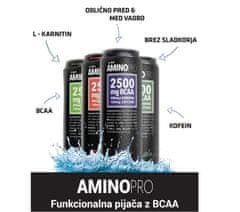 AminoPRO napitek BCAA, 330 ml, malina, 24 pločevink