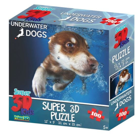 Underwater Dogs sestavljanka 3D pes Hunter 100 kosov