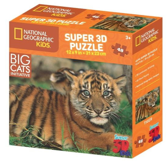 National Geographic sestavljanka 3D tiger 48 kosov