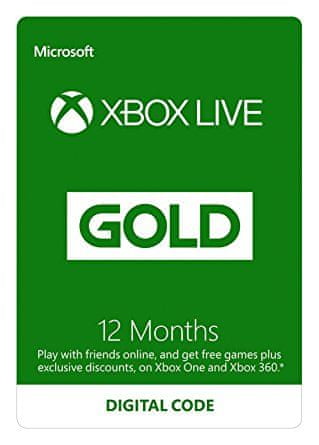 Microsoft Xbox Live Gold članarina, 12 mesecev (S4T-00019)