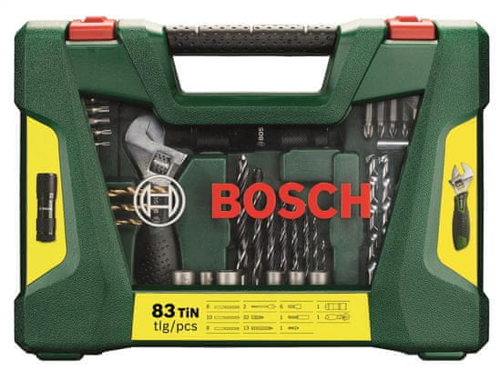 Bosch 83-delni komplet svedrov, vijačnih nastavkov z žepno svetilko in ključem (2607017193)