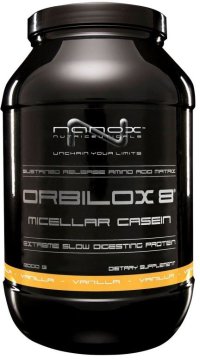 Nanox kazein, beljakovine s postopnim sproščanjem Orbilox 8, vanilija, 900 g