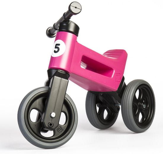 Teddies Funny Wheels New Sport 2v1 trikolesnik, siv - Odprta embalaža