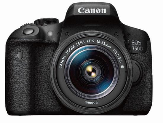 Canon digitalni fotoaparat EOS 750D + EF-S18-55mm III