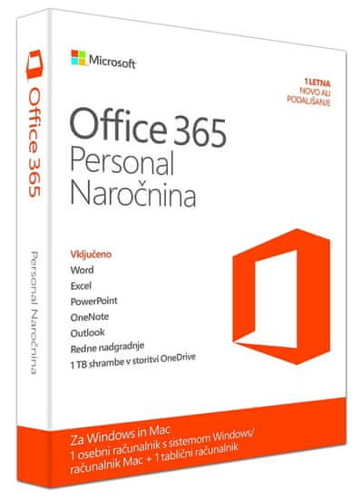 Microsoft Office 365 Personal SLO 1 letna licenca