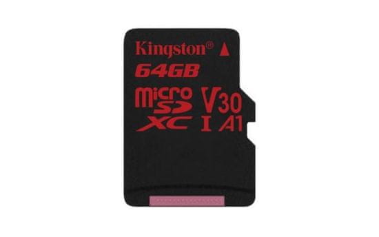 Kingston spominska kartica microSD Canvas React (SDCR/64GBSP), 64 GB
