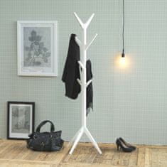 Design Scandinavia Leseno stojalo za oblačila Scotty, 178 cm, belo