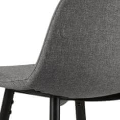 Design Scandinavia Barski stol Wanda (SET 2 kosa), črna/svetlo siva