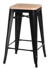 Fernity Borski stol Paris Wood 65cm, črni bor naravni