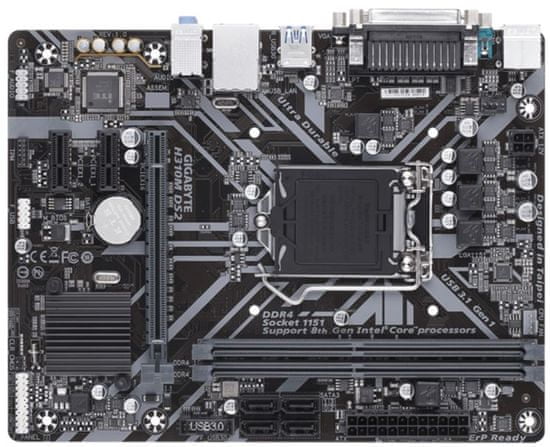 Gigabyte osnovna plošča H310M DS2, DDR4, SATA3, VGA, USB3.1Gen1, LGA1151 mATX