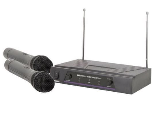 QTX sistem VHF z 2 brezžičnima mikrofonoma