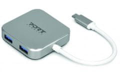 Port Designs razdelilnik USB-C v USB 3.0, 4 vhodi