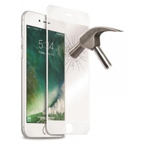 Puro zaščitno steklo Edge za iPhone 6/7/8 Plus, belo