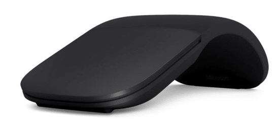Microsoft brezžična laserska miška Arc Mouse, črna