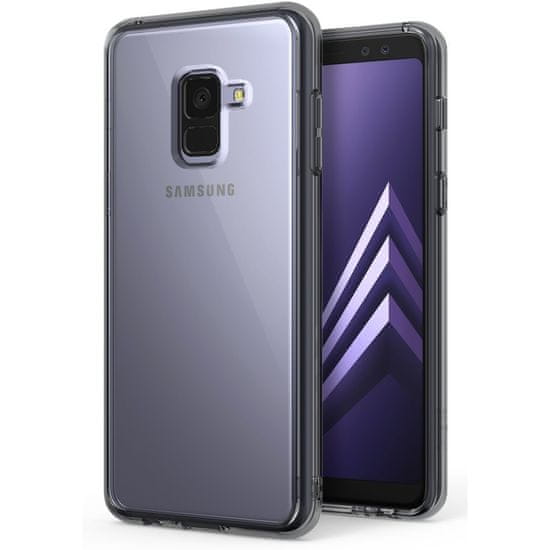 Ultra tanek silikonski ovitek za Samsung Galaxy A5 / A8 2018, prozorno črn