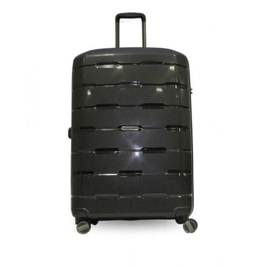 Travel and More velik potovalni kovček, 110 l, črn