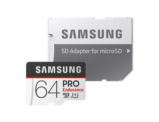 Samsung spominska kartica micro SDXC 64GB PRO Endurance + SD adapter
