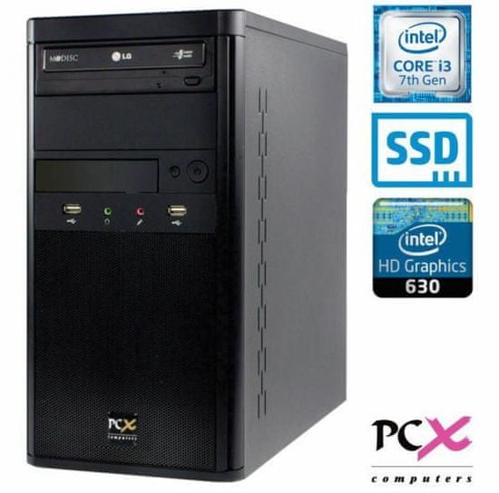 PCX namizni računalnik Exam F2023 i3-7100/4GB/SSD120GB/FreeDOS (PCX EXAM F2023)