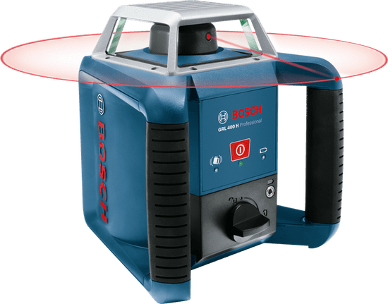 BOSCH Professional rotacijski laser GRL 400 H + LR 1 + BT 170 HD + GR 240 (061599403U)