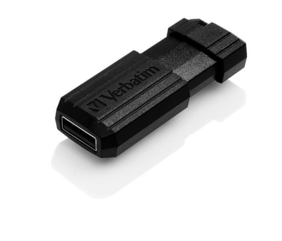 Verbatim Prenosni USB disk PinStripe 64 GB, črn (49065)
