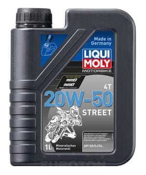 Liqui Moly motorno olje MOTORBIKE 4T 20W50 STREET, 1L